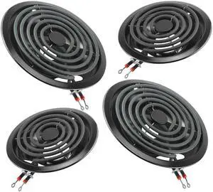 Stove Burner Drip Pans W10288051&MP22YA Electric Range Burner Element Compatible for Whirlpool Electric Range Stove-by,2*W10290350(8")2*W10290353(6") Stove Burner Covers Stove Burner Drip Pans W10288051&MP22YA Electric Range Burner Element Compatible for Whirlpool Electric Range Stove-by,2*W10290350(8")2*W10290353(6") Stove Burner Covers