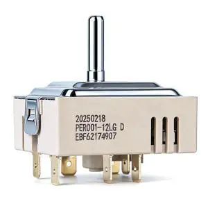EBF62174907 Infinite Control Switch Replacement for LG Range Surface Element Replaces EBF62174902, EBF62174904 PER001-12LG D PER001-12S D EBF62174907 Infinite Control Switch Replacement for LG Range Surface Element Replaces EBF62174902, EBF62174904 PER001-12LG D PER001-12S D