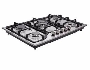 30 Inch Gas Cooktop - Dual Fuel Sealed 5 Burners Drop-In Stainless Steel Hob DK257-A01 30 Inch Gas Cooktop - Dual Fuel Sealed 5 Burners Drop-In Stainless Steel Hob DK257-A01