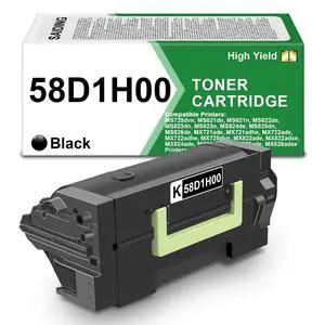 58D1H00 Black Toner Cartridge High Yield Compatible for Lexmark MS823 | 58D1H00 Compatible with Lexmark MS725 MS821 MS822 MS824 MS825 MS826 MX721 MX722 MX725 MX822 Laser Printer(1-Pack) 58D1H00 Black Toner Cartridge High Yield Compatible for Lexmark MS823 | 58D1H00 Compatible with Lexmark MS725 MS821 MS822 MS824 MS825 MS826 MX721 MX722 MX725 MX822 Laser Printer(1-Pack)