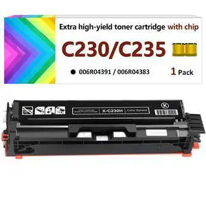 C230 C235 Black Toner Cartridge (with Chip) for Xerox,Replacement 006R04391 High-Yield 5500 Pages Ink Cartridge,Compatible with Xerox C235DNI/C230DNI Color Printer 006R04383 Standard Capacity (Black) C230 C235 Black Toner Cartridge (with Chip) for Xerox,Replacement 006R04391 High-Yield 5500 Pages Ink Cartridge,Compatible with Xerox C235DNI/C230DNI Color Printer 006R04383 Standard Capacity (Black)