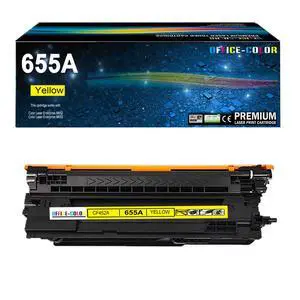 655A Yellow Toner Cartridge for HP 655A CF452A M652 M653 M681 M682 | Compatible for HP Color LaserJet Enterprise M652n M652 M653dn M653x M653 M681,M682 Printer ink (1 Pack) 655A Yellow Toner Cartridge for HP 655A CF452A M652 M653 M681 M682 | Compatible for HP Color LaserJet Enterprise M652n M652 M653dn M653x M653 M681,M682 Printer ink (1 Pack)