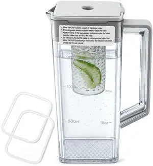 DA97-21261H Water Pitcher Assembly Replacement for samsung Refrigerator | RF29BB8600QL, RF30BB6600QL, RF30BB660012, etc Water Pitcher, Includes 2 Spare Sealing Rings, Leak-Proof DA97-21261H Water Pitcher Assembly Replacement for samsung Refrigerator | RF29BB8600QL, RF30BB6600QL, RF30BB660012, etc Water Pitcher, Includes 2 Spare Sealing Rings, Leak-Proof