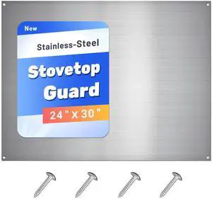 Stainless Steel Backsplash for Stove 24"x30" Stove Backsplash Protector for Wall Metal Range Splash for Kitchen Wall with Screw Included0.05" Thick) Stainless Steel Backsplash for Stove 24"x30" Stove Backsplash Protector for Wall Metal Range Splash for Kitchen Wall with Screw Included0.05" Thick)