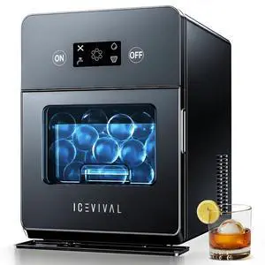 2" Clear Ice Ball Maker with ClearCore Technology,155pcs/Day,4 Ice Balls in 39 Mins,Countertop Sphere Maker with Automatic Water SupplySelf-Cleaning,Enhanced Insulation for Whiskey & Bourbon 2" Clear Ice Ball Maker with ClearCore Technology,155pcs/Day,4 Ice Balls in 39 Mins,Countertop Sphere Maker with Automatic Water SupplySelf-Cleaning,Enhanced Insulation for Whiskey & Bourbon