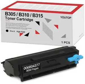 B305 B310 B315 Black Toner Cartridge Compatible 006R04377 High Capacity (8,000 Pages) Replacement for Xerox B305DNI B310DNI B315DNI Printer B305 B310 B315 Black Toner Cartridge Compatible 006R04377 High Capacity (8,000 Pages) Replacement for Xerox B305DNI B310DNI B315DNI Printer