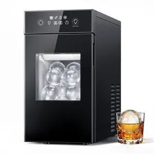 2.4" Ice Ball Maker50 pcs/24H,2 pcs in 60 Mins, Slow-Melting Crystal Ball Sphere ice Maker with Self-Cleaning, Countertop Clear Ice Maker for WhiskeyBlack 2.4" Ice Ball Maker50 pcs/24H,2 pcs in 60 Mins, Slow-Melting Crystal Ball Sphere ice Maker with Self-Cleaning, Countertop Clear Ice Maker for WhiskeyBlack