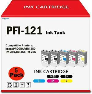 TM-250 Ink PFI121 Pigment Ink Tank PFI-121M 120MBK 120BK 120C 120Y | Compatible with Canon PFI-121 use for Canon imagePROGRAF TM-250 TM-255 TM-350 TM-355 Printer Ink Tank TM-250 Ink PFI121 Pigment Ink Tank PFI-121M 120MBK 120BK 120C 120Y | Compatible with Canon PFI-121 use for Canon imagePROGRAF TM-250 TM-255 TM-350 TM-355 Printer Ink Tank