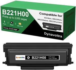 n B221H00 Black Toner Cartridge with Chip(3,000 Pages) Compatible for Lexmark B2236dw,MB2236dw,B2236adw,MB2236adwe, MB2236i Printers, 1-Pack, Black n B221H00 Black Toner Cartridge with Chip(3,000 Pages) Compatible for Lexmark B2236dw,MB2236dw,B2236adw,MB2236adwe, MB2236i Printers, 1-Pack, Black