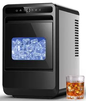 Clear Ice Cube Maker, 8 Crystal Clear 1.2" Jelly Ice Cube in 20Mins | Spray Technology For Crystal-Clear Ice, 10 Ice Sizes Adjust, 24H Timer, Bin Full & Low Water Alert, For Whiskey, Cocktails Clear Ice Cube Maker, 8 Crystal Clear 1.2" Jelly Ice Cube in 20Mins | Spray Technology For Crystal-Clear Ice, 10 Ice Sizes Adjust, 24H Timer, Bin Full & Low Water Alert, For Whiskey, Cocktails