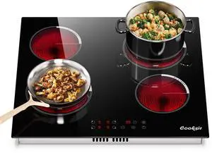 Electric Cooktop 24 Inch Drop-in 6000W 240V Hard Wired | 4 Burner Electric Stove Top 24 In Sensor Touch Control, Timer, Kids Safety Lock, Cut-out Size: 22.05"x19.3", 220V Hard Wired Electric Cooktop 24 Inch Drop-in 6000W 240V Hard Wired | 4 Burner Electric Stove Top 24 In Sensor Touch Control, Timer, Kids Safety Lock, Cut-out Size: 22.05"x19.3", 220V Hard Wired