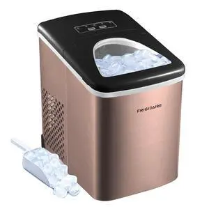 Stainless Steel Countertop Ice Maker Machine with 26 lb Capacity | Ice Machine Makes 9 Cubes Every 7-15 Minutes | Portable Ice Maker for Countertop with Ice Shovel & Drain Plug Stainless Steel Countertop Ice Maker Machine with 26 lb Capacity | Ice Machine Makes 9 Cubes Every 7-15 Minutes | Portable Ice Maker for Countertop with Ice Shovel & Drain Plug