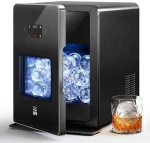 2Ice Ball Maker for Whiskey, 35min 4 Clear Ice Sphere, 144 pcs/Day | LCD Touch Control, Water Shortage& Ice Full Alert, Auto & Manual Fill, Self-Cleaning, For Whiskey Bourbon Home Bar Gift 2Ice Ball Maker for Whiskey, 35min 4 Clear Ice Sphere, 144 pcs/Day | LCD Touch Control, Water Shortage& Ice Full Alert, Auto & Manual Fill, Self-Cleaning, For Whiskey Bourbon Home Bar Gift