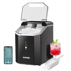 Nugget Ice Makers Countertop with App, Portable Ice Machine with WiFi, 33lbs in 24H, Ready in 5-10 Mins, Self CleaningSmall Ice Maker with Basket Scoop, for Home/Kitchen/Party/RV/Camping Nugget Ice Makers Countertop with App, Portable Ice Machine with WiFi, 33lbs in 24H, Ready in 5-10 Mins, Self CleaningSmall Ice Maker with Basket Scoop, for Home/Kitchen/Party/RV/Camping