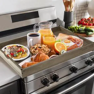 Noodle Board Stove Covers for Gas Burners, 30"L x 22"W x 2.5"Th Heavyweight Stove Top Covers for Electric Stove, Buil-in Handles, RV Stove Cover, Sink Cover, Wooden Serving Tray (Grey) Noodle Board Stove Covers for Gas Burners, 30"L x 22"W x 2.5"Th Heavyweight Stove Top Covers for Electric Stove, Buil-in Handles, RV Stove Cover, Sink Cover, Wooden Serving Tray (Grey)