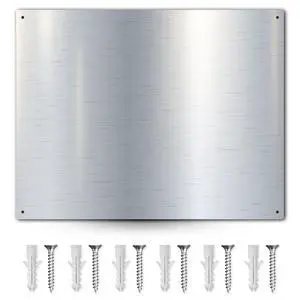 30" x 24" Backsplash for Kitchen Wall Stove Backsplash Protector with Ultra Flat and Flushed Metal Backs plash for Panel Stainless Steel (2) 30" x 24" Backsplash for Kitchen Wall Stove Backsplash Protector with Ultra Flat and Flushed Metal Backs plash for Panel Stainless Steel (2)
