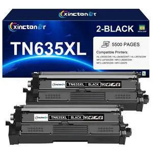 TN635XL Black Toner Cartridge 635XL for MFC-L8930CDW HL-L8430CDW | Compatible for Brother TN635XLBK TN 635XL for HL-L8430CDW HL-L8430CDWT HL-L8570CDW MFC-L8730CDW MFC-L8970CDW Printer, 2 Pack TN635XL Black Toner Cartridge 635XL for MFC-L8930CDW HL-L8430CDW | Compatible for Brother TN635XLBK TN 635XL for HL-L8430CDW HL-L8430CDWT HL-L8570CDW MFC-L8730CDW MFC-L8970CDW Printer, 2 Pack