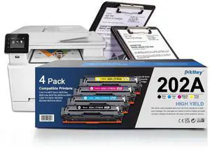 202A Toner Cartridges High Yield Replacement for HP 202A Ink CF500A Compaitble for Color Laser Pro MFP M280nw M281fdn M281fdw M281cdw M254nw M254dw M254dn Printer 4-Pack(BK/C/Y/M) 202A Toner Cartridges High Yield Replacement for HP 202A Ink CF500A Compaitble for Color Laser Pro MFP M280nw M281fdn M281fdw M281cdw M254nw M254dw M254dn Printer 4-Pack(BK/C/Y/M)
