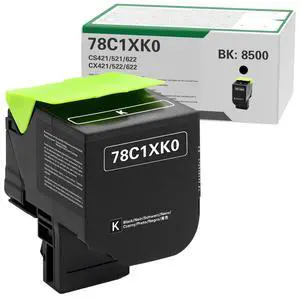 78C1XK0 Black 8500 Pages Yield Toner Cartridge | Replacement for Lexmark CS421 CX522 CX622 CS521 CX421 CX521 CS522 CX625 Printer 78C1XK0 Black 8500 Pages Yield Toner Cartridge | Replacement for Lexmark CS421 CX522 CX622 CS521 CX421 CX521 CS522 CX625 Printer