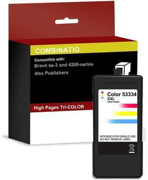 Compatible for Primera 53334 XXLink cartridges High Yield Tri-Color Ink Cartridge for Bravo SE-3, 4200 Compatible for Primera 53334 XXLink cartridges High Yield Tri-Color Ink Cartridge for Bravo SE-3, 4200