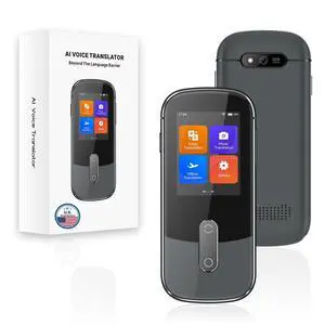 W09 AI Translation Device Real Time, Language Voice Translator in 144 Languages & Accents with Photo/Text Translate, Offline Two-Way Traductor, Spanish Translating Devices for Business (Grey) W09 AI Translation Device Real Time, Language Voice Translator in 144 Languages & Accents with Photo/Text Translate, Offline Two-Way Traductor, Spanish Translating Devices for Business (Grey)