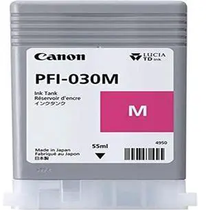PFI-030M - 55 ml - Magenta - Originale - réservoir d'encre - Pour imagePROGRAF TA-20, TA-20 MFP L24ei, TA-30 PFI-030M - 55 ml - Magenta - Originale - réservoir d'encre - Pour imagePROGRAF TA-20, TA-20 MFP L24ei, TA-30