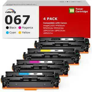 067 Toner Cartridge Set for Canon 067 067H MF656Cdw MF654Cdw Compatible for Canon 067 Color ImageCLASS LBP632Cdw LBP633Cdw MF653Cdw Printer High Yield Ink 4 Pack(Black Cyan Yellow Magenta) 067 Toner Cartridge Set for Canon 067 067H MF656Cdw MF654Cdw Compatible for Canon 067 Color ImageCLASS LBP632Cdw LBP633Cdw MF653Cdw Printer High Yield Ink 4 Pack(Black Cyan Yellow Magenta)
