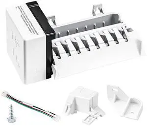 2198597 Ice Maker, 185W 115V 60Hz, Fit for Whirlpool, Maytag | High Efficiency Ice Making, Food-grade Materials, Replaces W10122502, 626663, 1016069, 2198678 2198597 Ice Maker, 185W 115V 60Hz, Fit for Whirlpool, Maytag | High Efficiency Ice Making, Food-grade Materials, Replaces W10122502, 626663, 1016069, 2198678