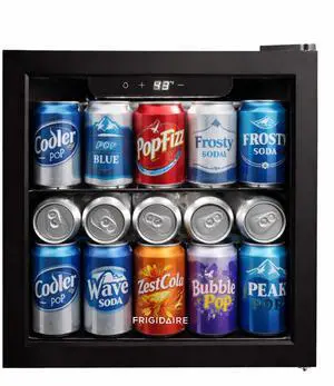 12-Bottle Cooler, 1.2 Cu. Ft. Glass Door Beverage Refrigerator, Digital Display Mini Fridge with Touch Controls, Adjustable Shelves, LED Lighting & Quiet Compressor Cooling 12-Bottle Cooler, 1.2 Cu. Ft. Glass Door Beverage Refrigerator, Digital Display Mini Fridge with Touch Controls, Adjustable Shelves, LED Lighting & Quiet Compressor Cooling