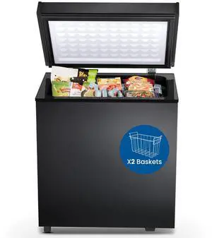Chest Freezer 2.0 Cubic Feet Compact Freezer with 2 Removable Baskets, Free Standing Top open Door Deep Freezer, Adjustable Temperature for Home Dorm, Bar, Basement, Kitchen Chest Freezer 2.0 Cubic Feet Compact Freezer with 2 Removable Baskets, Free Standing Top open Door Deep Freezer, Adjustable Temperature for Home Dorm, Bar, Basement, Kitchen