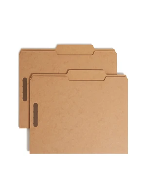 Heavyweight Fastener File Folder, 2 Fasteners, 2/5-Cut Tab Right of Center Position, Guide Height, Letter Size, Kraft, 50 per Box (14882) Heavyweight Fastener File Folder, 2 Fasteners, 2/5-Cut Tab Right of Center Position, Guide Height, Letter Size, Kraft, 50 per Box (14882)