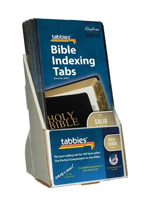 Solid Gold Catholic Laminated Bible Tabs, 20-Pack Display, 1x1/4in Laminated For Strength And Durability; Wraparound Construction And Positioning Guides Support Consistent, Lasting Placement Solid Gold Catholic Laminated Bible Tabs, 20-Pack Display, 1x1/4in Laminated For Strength And Durability; Wraparound Construction And Positioning Guides Support Consistent, Lasting Placement
