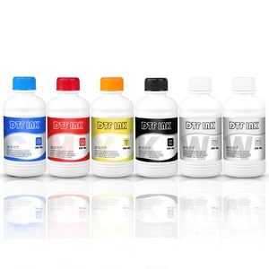 DTF Ink 250ml Premium DTF Ink for Film Heat Transfer Printing Compatible for DTF Printers with Printhead L1800 L805 XP15000 R1390 4720 I3200 XP600 DX7 DX5 5113(6 Pack, 2W+1B+1C+1M+1Y) DTF Ink 250ml Premium DTF Ink for Film Heat Transfer Printing Compatible for DTF Printers with Printhead L1800 L805 XP15000 R1390 4720 I3200 XP600 DX7 DX5 5113(6 Pack, 2W+1B+1C+1M+1Y)