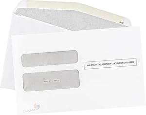 500 W2 Envelopes, Designed for Printed W2 Laser forms, W-2 Printed 2 Up Forms use by QuickBooks and other Tax Software -Gummed Seal- Double Window Security Envelopes Box of 500 500 W2 Envelopes, Designed for Printed W2 Laser forms, W-2 Printed 2 Up Forms use by QuickBooks and other Tax Software -Gummed Seal- Double Window Security Envelopes Box of 500