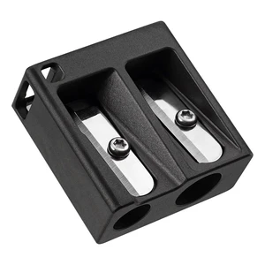 KT02 Double Hole Titanium Pencil Sharpener with German Steel Blade Compact Pocket Size, Keychain Attachment, Sturdy for School, Office and Outdoor Use (Black, Dual hole) KT02 Double Hole Titanium Pencil Sharpener with German Steel Blade Compact Pocket Size, Keychain Attachment, Sturdy for School, Office and Outdoor Use (Black, Dual hole)