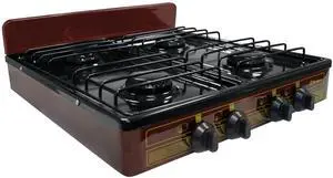 Victoria PFK-400A 4 Burner Gas Stove, 000 BTU Portable Cooktop | Porcelain Cover, Manual Ignition, LP Gas, Outdoor Gas Stove for Camping, Tailgating, Cookouts, Bronze, Thoughtfully Made Victoria PFK-400A 4 Burner Gas Stove, 000 BTU Portable Cooktop | Porcelain Cover, Manual Ignition, LP Gas, Outdoor Gas Stove for Camping, Tailgating, Cookouts, Bronze, Thoughtfully Made