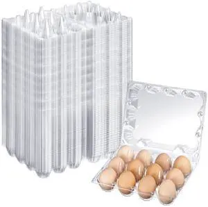 500 Pcs Plastic Egg Cartons Clear Egg Cartons Bulk Blank Tray for Chicken Farm Business Market Home Refrigerator Storage 500 Pcs Plastic Egg Cartons Clear Egg Cartons Bulk Blank Tray for Chicken Farm Business Market Home Refrigerator Storage
