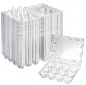 250 Pcs Plastic Egg Cartons Clear Egg Cartons Bulk Blank Tray for Chicken Farm Business Market Home Refrigerator Storage 250 Pcs Plastic Egg Cartons Clear Egg Cartons Bulk Blank Tray for Chicken Farm Business Market Home Refrigerator Storage