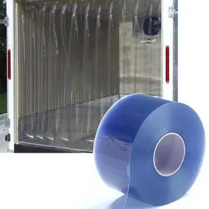 Walk-in Cooler Freezer Plastic Vinyl Strip Door Curtain | Minimum -31°F, Heavy Duty PVC Curtain Bulk Roll, Commercial Industrial for Garage Warehouse, 164 Ft * 7.87" * 0.07" Smooth Walk-in Cooler Freezer Plastic Vinyl Strip Door Curtain | Minimum -31°F, Heavy Duty PVC Curtain Bulk Roll, Commercial Industrial for Garage Warehouse, 164 Ft * 7.87" * 0.07" Smooth