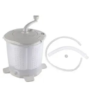 Portable Hand Crank Washing Machine non electric Manual Washing Machine Clothes Washer for Dormitory Apartment Camping & Tiny Spaces Nordic Grey Portable Hand Crank Washing Machine non electric Manual Washing Machine Clothes Washer for Dormitory Apartment Camping & Tiny Spaces Nordic Grey