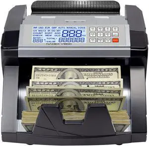 V1800 Money Counter - Color Coded Dual TFT Display - Professional Grade Accurate Fast Bill Counting with UV/MG/IR Counterfeit Detection - Counts 1000 Notes/Min V1800 Money Counter - Color Coded Dual TFT Display - Professional Grade Accurate Fast Bill Counting with UV/MG/IR Counterfeit Detection - Counts 1000 Notes/Min