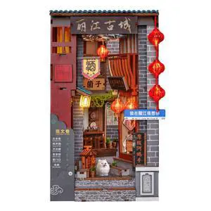 Lijiang Ancient Town DIY 3D Wooden Booknook for Adults, Teens and Book Lovers, Bookshelf Insert Library Decor, Creative Gift for Family, Friends, and Elderly Lijiang Ancient Town DIY 3D Wooden Booknook for Adults, Teens and Book Lovers, Bookshelf Insert Library Decor, Creative Gift for Family, Friends, and Elderly