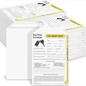 500 Pack Key Drop off Envelopes 6" x 9" Open End After Hours Key Envelopes Auto Shop Repair Service Keys Drop Envelope Drops Box Envelope for Overnight or Early Birds 500 Pack Key Drop off Envelopes 6" x 9" Open End After Hours Key Envelopes Auto Shop Repair Service Keys Drop Envelope Drops Box Envelope for Overnight or Early Birds