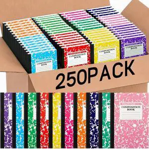 250 Pack A5 Composition Notebooks Bulk College Ruled Composition Notebooks Wide Ruled Compositions Notebook Marble Covers Compositions Notebook for School Classroom Office Supplies (10 Color) 250 Pack A5 Composition Notebooks Bulk College Ruled Composition Notebooks Wide Ruled Compositions Notebook Marble Covers Compositions Notebook for School Classroom Office Supplies (10 Color)