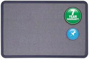 Bulletin Board, Fabric, 3 x 2 Feet, Office Bulletin Boards, Contour Navy Blue Plastic Frame (7693BE) Bulletin Board, Fabric, 3 x 2 Feet, Office Bulletin Boards, Contour Navy Blue Plastic Frame (7693BE)