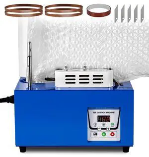52ft/min High-Speed Bubble Wrap Machine - 280L/min Air Flow, Adjustable 4-27 Inch Air Cushion/Pillow Making Machine with 1 Test Film (110V) 52ft/min High-Speed Bubble Wrap Machine - 280L/min Air Flow, Adjustable 4-27 Inch Air Cushion/Pillow Making Machine with 1 Test Film (110V)