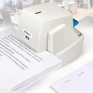 Heavy Duty Electric Stapler, 70 Sheets 60g Paper Capacity, Automatic Flat-Clinch Stapler, Quiet and Anti-Jam for Office/School, with 5500 Staples Heavy Duty Electric Stapler, 70 Sheets 60g Paper Capacity, Automatic Flat-Clinch Stapler, Quiet and Anti-Jam for Office/School, with 5500 Staples