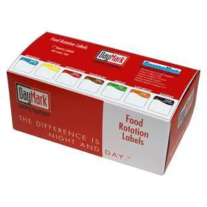 Day of The Week 1" Square Dissolvable Labels, Monday-Sunday, Dispenser Box Included (3,500 Labels) Day of The Week 1" Square Dissolvable Labels, Monday-Sunday, Dispenser Box Included (3,500 Labels)