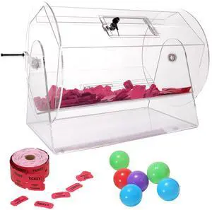 Acrylic Raffle Drum,Professional Raffle Ticket Spinning Cage with 2 Keys, Transparent Lottery Spinning Drawing, Holds 5000 Tickets or 200 Raffle Balls, Raffle Ticket Box for Lottery Games Bingo Acrylic Raffle Drum,Professional Raffle Ticket Spinning Cage with 2 Keys, Transparent Lottery Spinning Drawing, Holds 5000 Tickets or 200 Raffle Balls, Raffle Ticket Box for Lottery Games Bingo