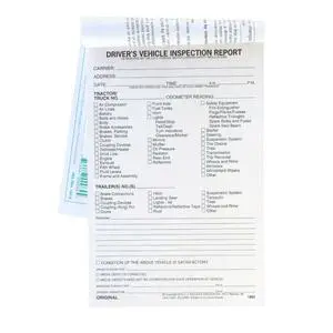 J. J. Keller Detailed Driver's Vehicle Inspection Report 25-pk. - Book Format with 31 Sets, 3-Ply Carbonless, 5.5" x 8.5", Meet FMCSR Requirements J. J. Keller Detailed Driver's Vehicle Inspection Report 25-pk. - Book Format with 31 Sets, 3-Ply Carbonless, 5.5" x 8.5", Meet FMCSR Requirements